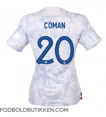 Frankrig Kingsley Coman #20 Udebanetrøje Dame VM 2022 Kortærmet